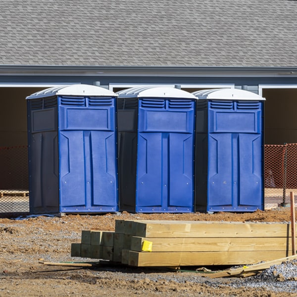 how often are the portable restrooms cleaned and serviced during a rental period in Lake Forest IL